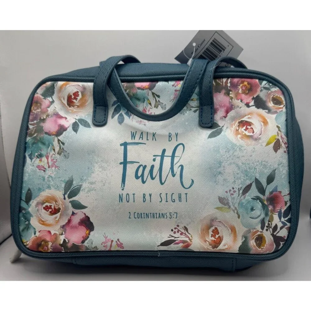 decorative cover Bible cover with handle and inside pockets